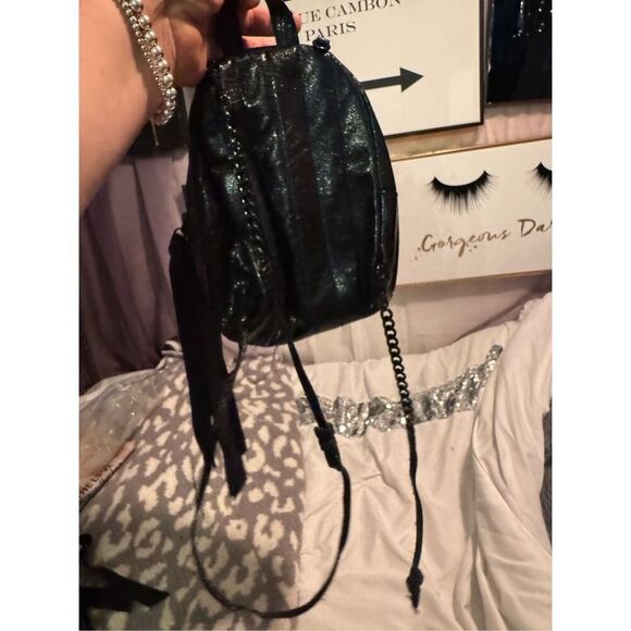 Vs victorias secret the victoria minibag backpack black gold - Picture 5 of 12